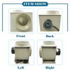 110V 60HZ Laboratory PP Centrifugal Blower Fan Anti-corrosion Fume Hood 300W