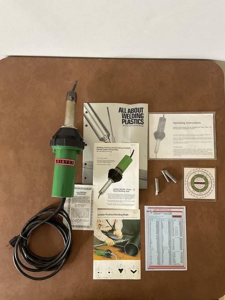 LEISTER Triac Electric Corded 1460W Hot Air Welding Tool Extra Tip Switzerland