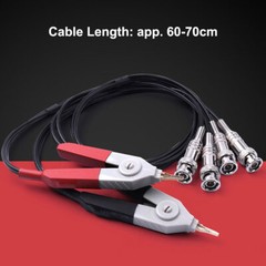 Kelvin LCR Test Tester Probe Lead Clip Cable With 4 BNC For LCR Meter Terminal