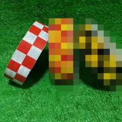 3M 10M 25M 46M Yellow and White DIY Safety Warning Reflective Strip Tape Sticker