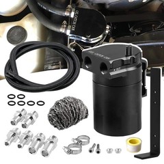 Aluminum Oil Catch Can Tank 350ml Universal Fit For Cars With Bracket