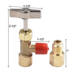 Automotive Grade R134a AC Can Tap with Tank Adapter for Charging Hoses