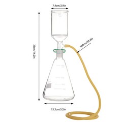1000ml Buchner Funnel Filter Kit Sand Core Vacuum Filtration Apparatus