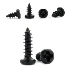 M3 Black Steel Phillips Round Pan Head Self Tapping Screw Sheet Metal Wood Screw