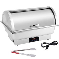 Electric Roll Top Chef Chafing Dish Buffet Set 2 Pans Buffet Servers and Warm…