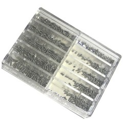 670 Pcs Stainless Steel Clock Watch Screws Set 10 Sizes 1.6 mm To 6.0 mm