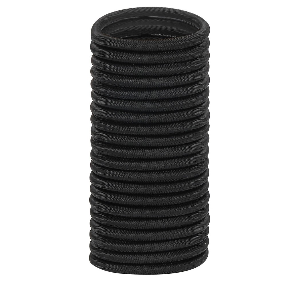 1/4″x25ft Elastic Polyester Marine Grade Bungee Cord for Kayak Black