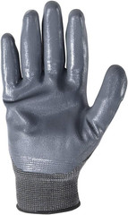 Men’S Coated Grip Work Gloves, Nitrile Coating, Medium (546M), Black