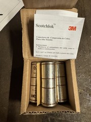 3M Scotchlok Copper Compression Terminal Connector 10014, Brown, 500 MCM, 3 Pack