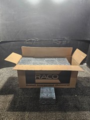 (QTY 25)Raco 232 4″ Square Box, Welded, 2-1/8″ Depth, 1/2 &3/4″ Knockouts, Steel