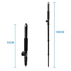1.5M Portable RTK Rod Telescopic Pole Compass Level Bubble Surveying GNSS GPS