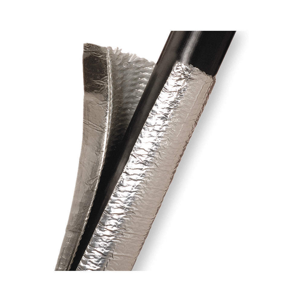 TECHFLEX T6F0.25SV SleevIng,0.250 In.,4 ft. L,Silver 2RLZ9