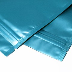 Cerulean Blue Leak Proof Air Tight Stand-Up Zip Seal Bags for Body Scrub Product