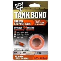 DAP 50692 Tank Bond Thread Stopper Tape, Orange