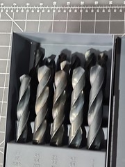 New 16 Pc. Huot LARGE Drill Bit Index 33/64″ – 3/4″ by 64ths. In Metal Case!