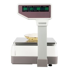 New Commercial Digital Price Computing Scale 66Lbs with Label Barcode Printer