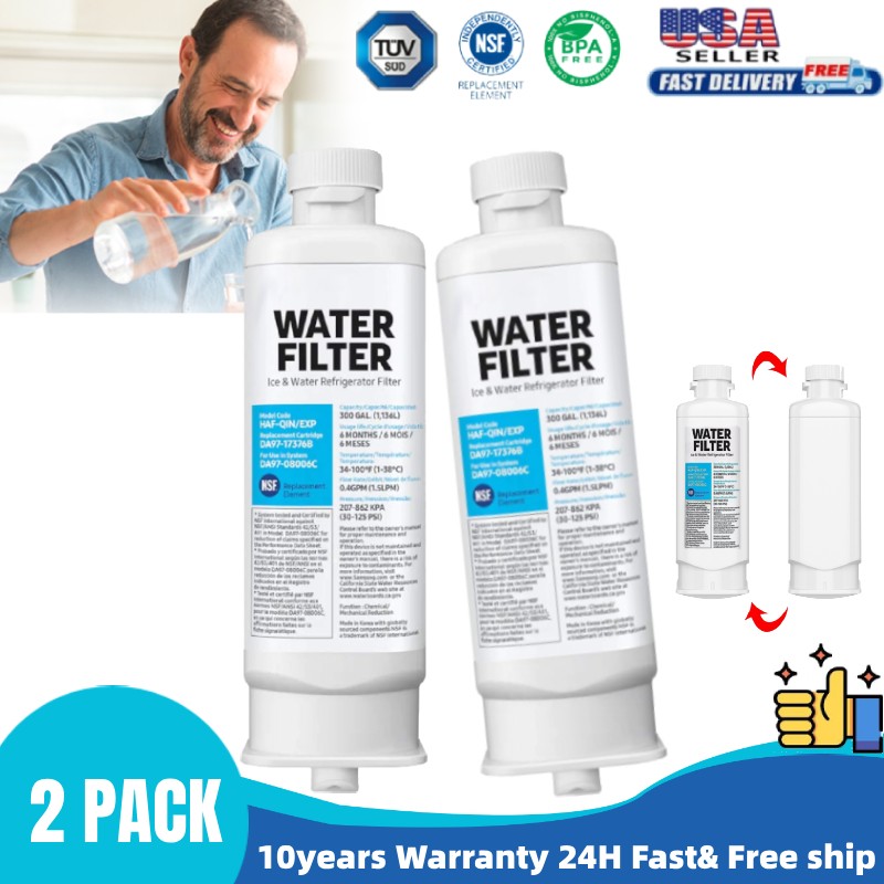 2PACK For Samsung Refrigerator Water Filter HAF-QIN DA97-17376B new