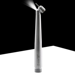 Dental 45° Angle Degree LED Light push button head optic fiber handpiece 2H USA