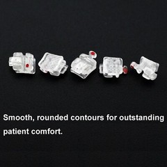 Dental Brackets Orthodontic Self Ligating Braces Metal Ceramic Roth MBT 022 345