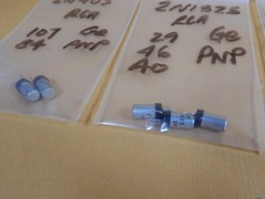 Huge Lot of Germanium PNP Vintage Transistors 2N405 2N1325 121 Series Hfe Shown
