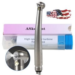 Askeadnt Dental LED E-generator Fiber High Speed Handpiece Air Turbine 4 Holes