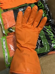 Showa 707HVO Chemical Resistant Nitrile Rubber 9mil Cleaning Gloves S,M,L,XL NEW