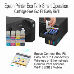 Epson Printer with Sublimation ink Heat Transfer Print + T-Shirt Bundle
