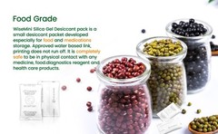 【0.5Gram 400 Packages】Ink-Free Silica Gel Desiccant