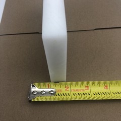 DELRIN SHEET 6 inch x 4 inch x 3/4 inch