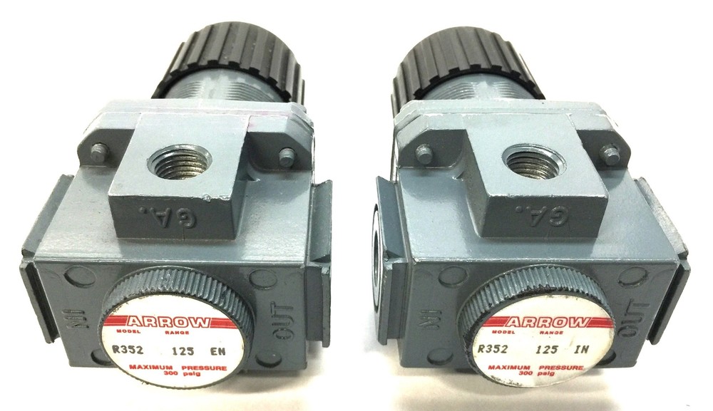 Arrow Pneumatic Pressure Regulator R352 (125EN) [Lot of 2] NOS