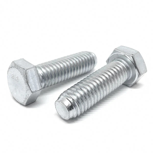 M4-.7×20 Class 8.8 Hex Cap Screws Zinc Clear