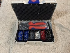 KNIPEX End Sleeve Crimp Assortment Set PreciForce Crimping Pliers Red/Blue