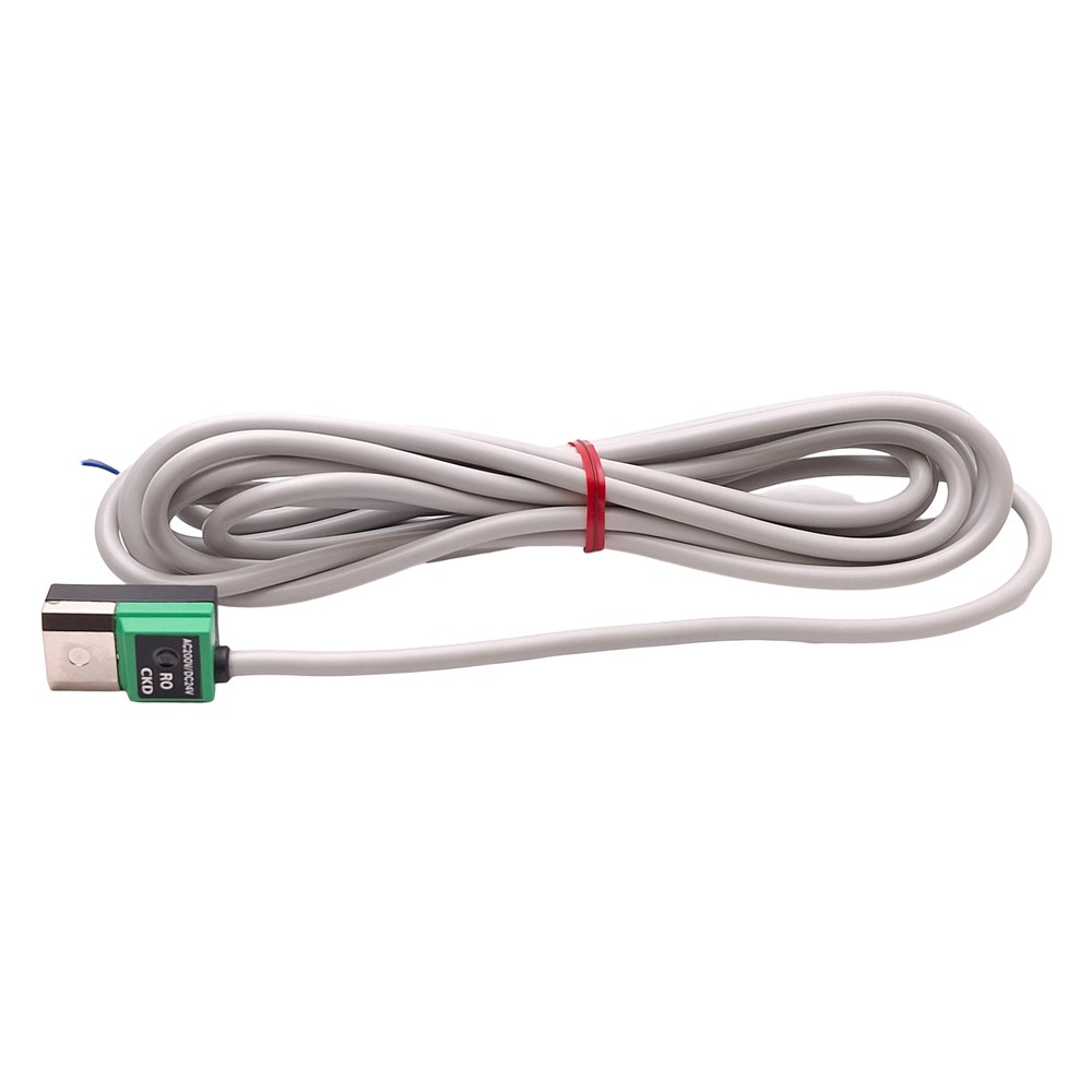 CKD SW-R0 Cylinder Magnetic Reed Switch, 2-Wire, 12/24VDC or 110/220VAC, 5m Long