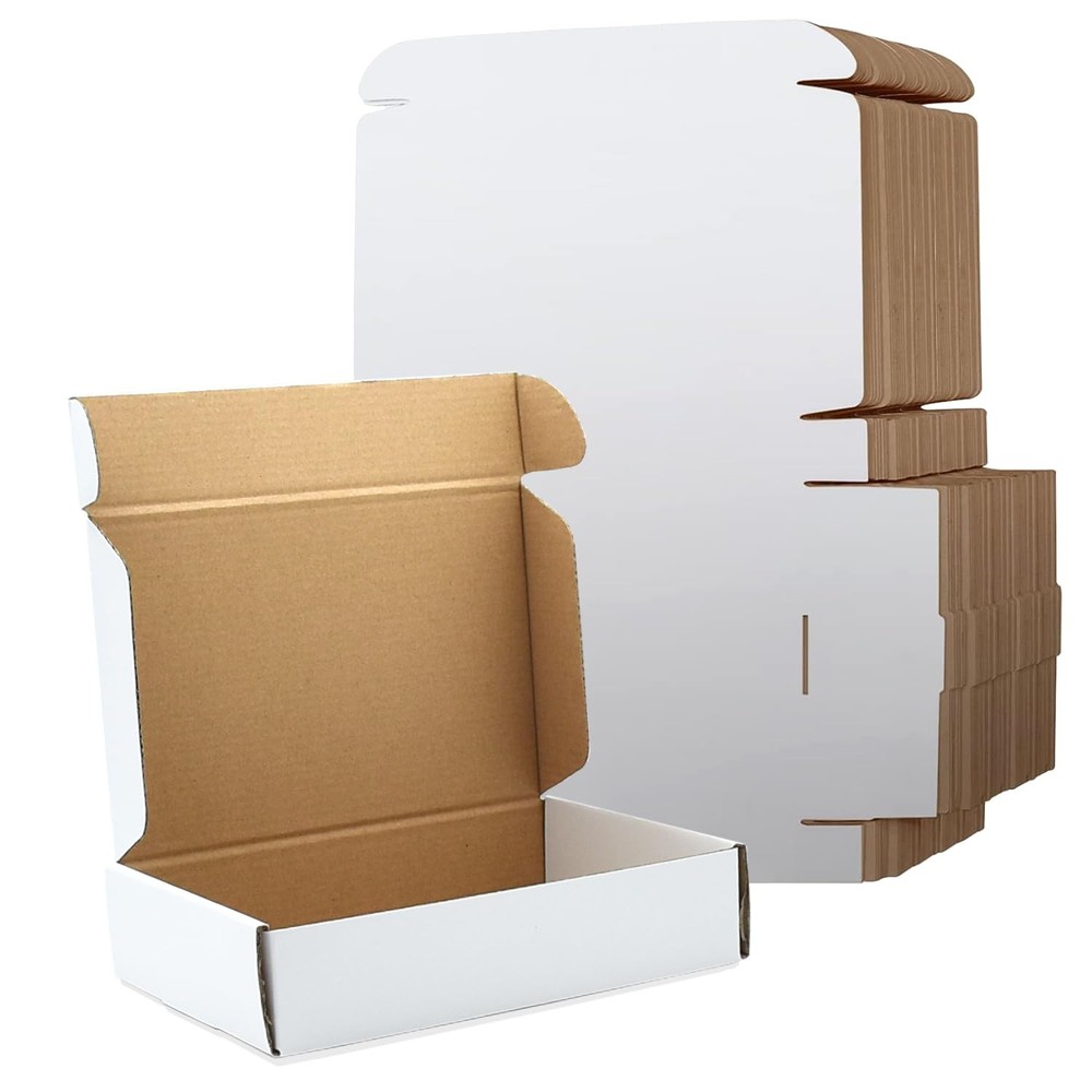 12x9x4 Inches Shipping Boxes Set of 20, Brown Corrugated Cardboard Mailer pac…