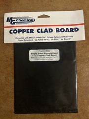 MG Chemicals COPPER CLAD BOARD LOT of 1/16″: 6X9, 6X6, 4X6, 3X5, 3X4