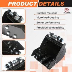 300mm Mini Excavator Narrow Trenching Bucket for 0.8-2 Ton Diggers Heavy Duty US