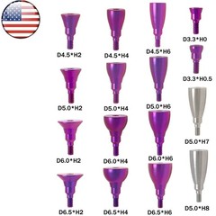 US 5Pcs Dental Healing Abutment Closure Cover Cap Screws Fit ITI Straumann NC/RC