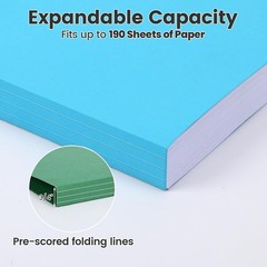 Vibrant Colored File Folders – 8 Pack 1/3 Cut Tabs for Efficient Organization