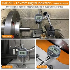 Neoteck DTI Digital Dial Indicator 0.01mm/0.0005 inch Digital Probe Indicator Di