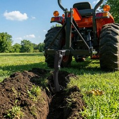 1 Piece Hitch Mounted Ripper with 2 Inch Receiver,Hitch Mounted 3 Point Ripper