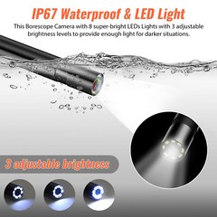 Industrial Endoscope 1080P HD 4.3” LED Screen Borescope Inspection Snake Camera