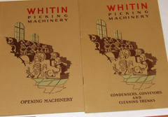 7 VINTAGE 1928-1940 WHITIN TEXTILE MACHINERY ILLUSTRATED CATALOGS! FOR COTTON!