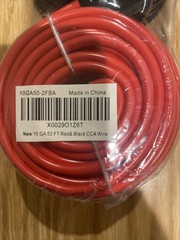 GS Power 10 Gauge Stranded Flexible Copper Clad 50 ft – 2 pack, Red-Black