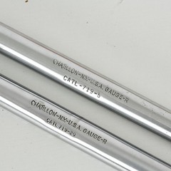 Chatillon Push-Pull Force Gauges 5LB 20LB Silver CATL-719 Vintage Chrome Tools