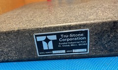 TRU-STONE CORP. Granite Surface Plate – Grade B – 24″ x 18″ x 3″ – VERY NICE