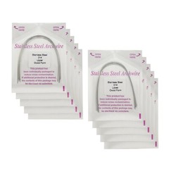 Dental Orthodontic Arch Wires Stainless Steel Round Ovoid Form Upper Lower 012