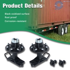 Shipping Container Wheels 8×6.5 Lug Bolt-On Spindle Kit with Handle