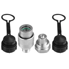 3/8″ Hydraulic Quick Coupler Set Replaces Enerpac C-604 for Easy Connect/Disconn
