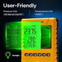 Digital HVAC Manifold Gauge Set Refrigeration AC Gauges for R1234yf R134a R410a