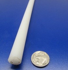 UHMW White Round Rod .500″ (1/2″) Diameter x 60″ Long, 2 Units